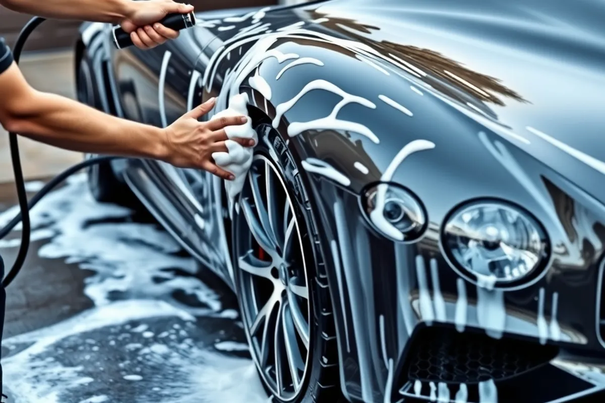 Owner reviewing car running costs and paperwork at a desk
